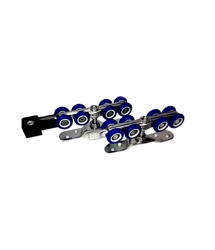 Направляющие и ролики Ролики 4-х колесные R3017 прорезиненный пластик 